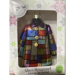 Dolly Parton Coat of Many Colors Christmas Glass Ornament Exclusive New Ruz 4”